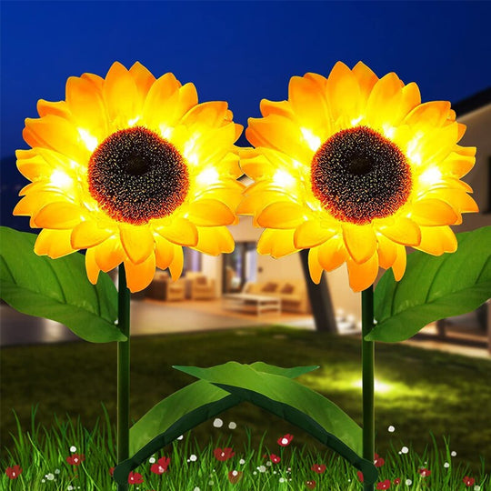 Outdoor Solar Garden Lawn Firework Lights Waterproof Landscape Decor Lamp For Pathway Backyard