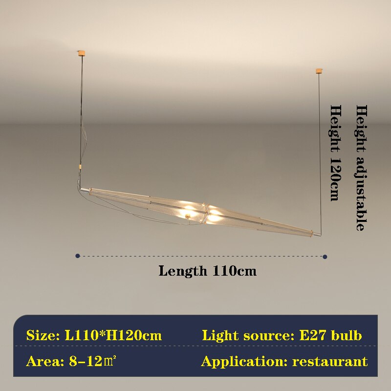 Nordic Restaurant Chandelier New Light Luxury Designer Creative Modern Dining Table Bar Stainless