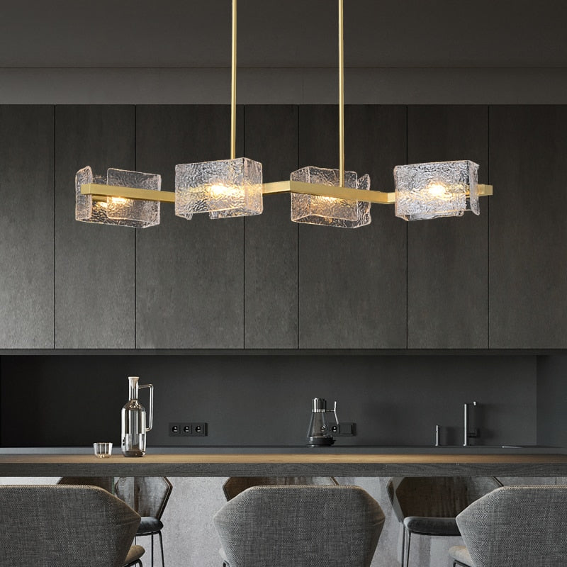 New Creative Crystal Chandelier Modern Luxury Living Room Restaurant Pendant Light Irregular Luster
