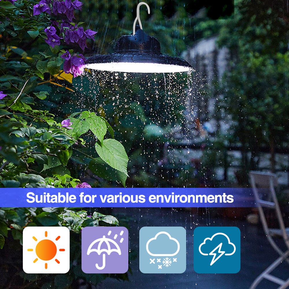 Remote Led Solar Pendant: Waterproof Chandelier For Gazebos And Outdoor Spaces Lights