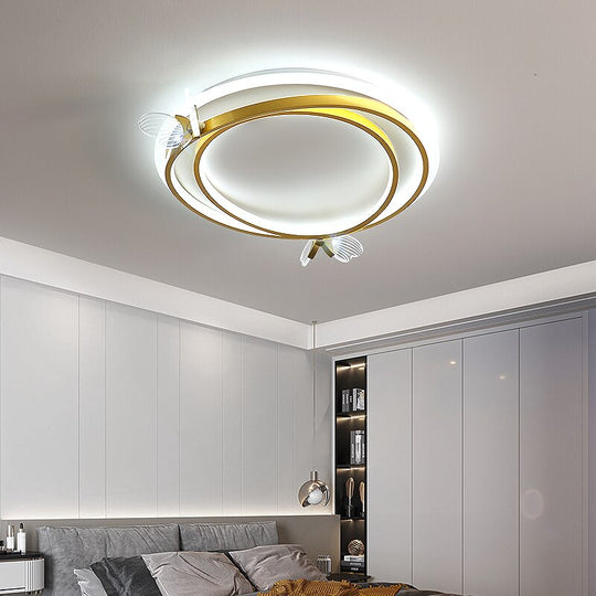 Modern Butterfly Living Room Ceiling Lights Simple Home Bedroom Lamp Nordic Personality Creative