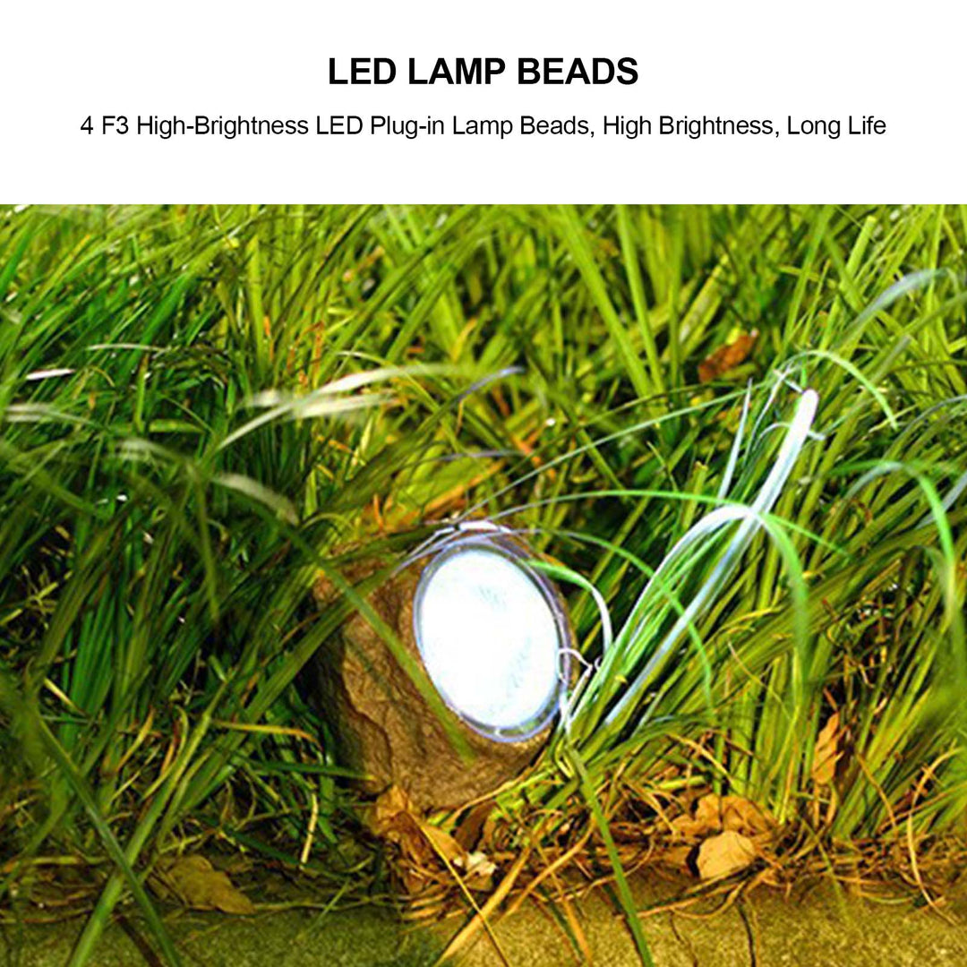 Solar Garden Lights Simulation Stone Outdoor Waterproof Led Rock Lamp For Patio Lawn Landscape