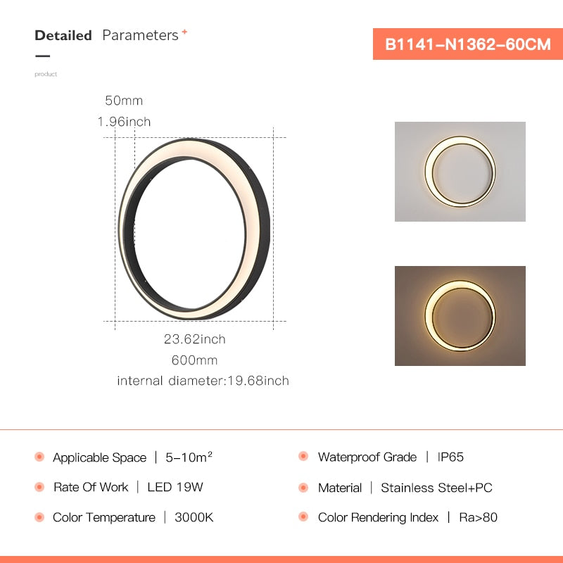 Outdoor Wall Light Modern Ip65 Waterproof 110V 260V Led Villa Terrace Garden Street Round Moon