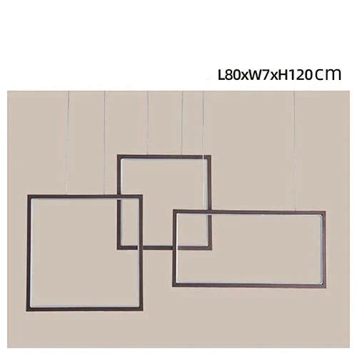 Coffee&amp;White Frame Led Pendant Lights Living Room Dining Kitchen Luminaires Home Modern Indoor Lamp