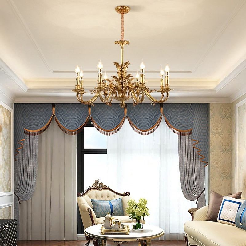 Versailles Royale - European Rococo Lighting Fixture Classic Vintage Chandelier Chandelier