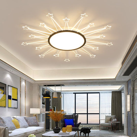 Ultra-Thin Living Room Led Ceiling Lights Modern Minimalist Atmosphere Bedroom Lamp Creative Sun