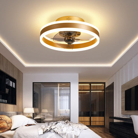 Nordic Modern Luxury Ceiling Fan Lamp - Compact And Creative Design With Remote Control Fan