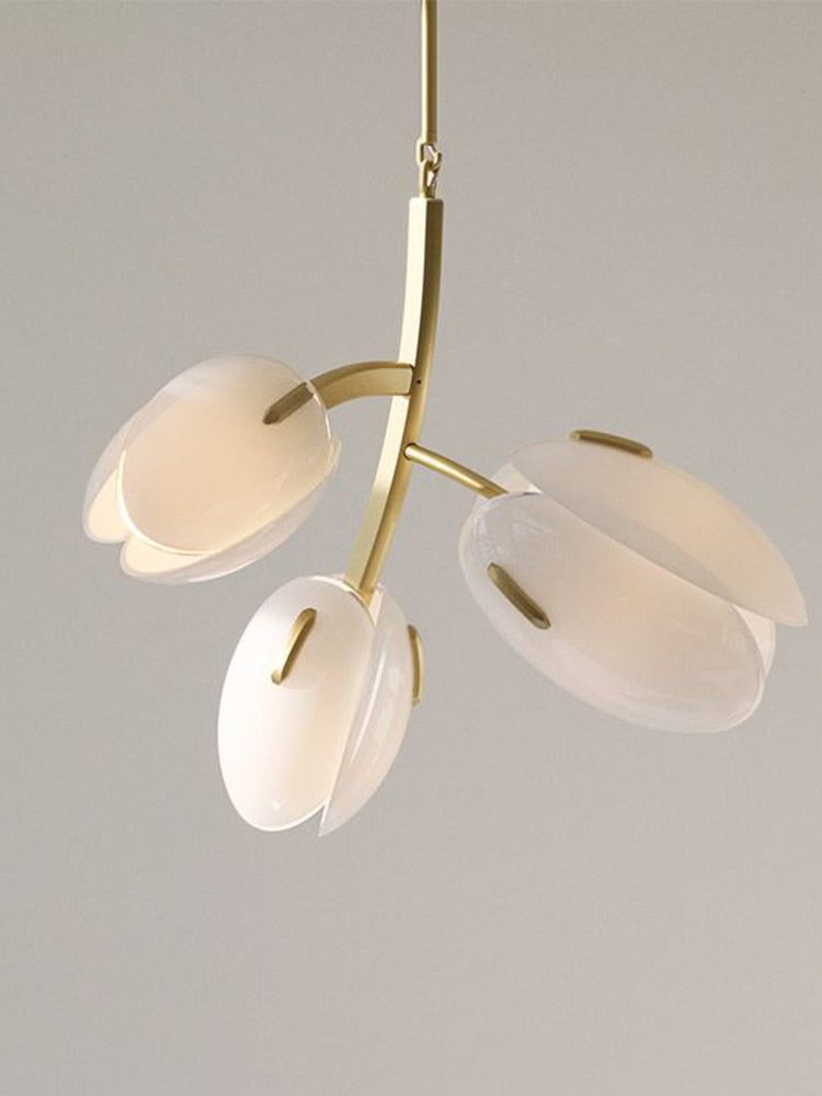 Bloom - Designer Minimalist Flower Bud Chandelier For Living Room And Dining Pendant Light