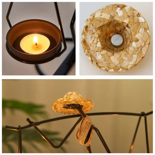 Candle Holders Home Decoration Accessories Rustic Wedding Table Centerpiece Decor Living Room Human