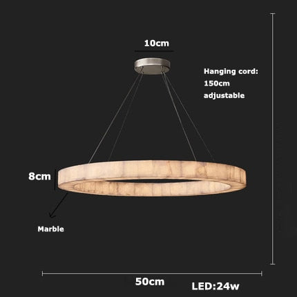 Led Retro American Marble Black Silver Ceiling Chandelier Lighting Lustre Suspension Luminaire