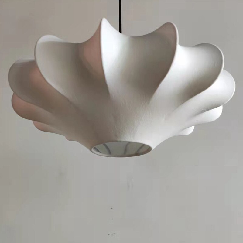 Nordic Silk Living Room Led Pendant Lights Bedroom Bedside Dining Table Fabric Deco Lighting