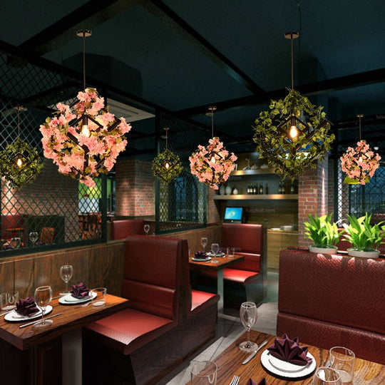 Small Fresh Plants Flowers Music Restaurant Barbecue Creative Industry Wind And Clear Bar