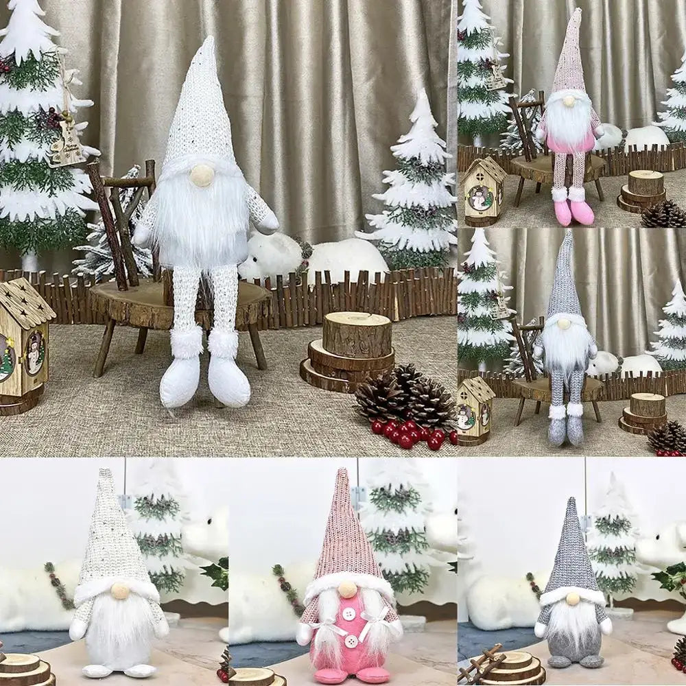 Christmas Faceless Doll Gnome Merry Decorations For Home Cristmas Ornament Xmas Navidad Natal New