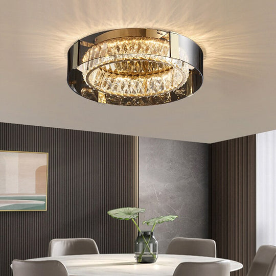 Luxury Dimmable Crystal Ceiling Lights - Modern Led Chandelier Lamps For Bedroom Decor &amp; Home
