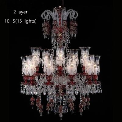 Led Chandeliers Living Room Crystal Lamp Modern Restaurant Bedroom Study Candle Light Glass Fixture