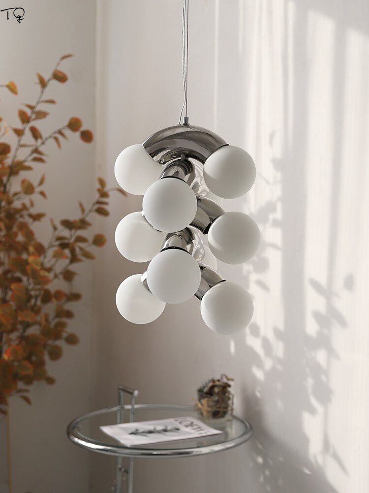 Nordic Designer Retro Industrial Pendant Lights Chrome Lampshade Led G9 Modern Light Fixtures