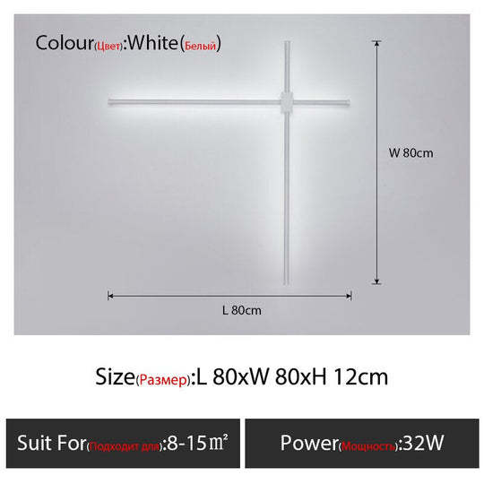 Cross Line Wall Lamp Nordic Design Sense Living Room Minimalist Background Bedroom Bedside Wall