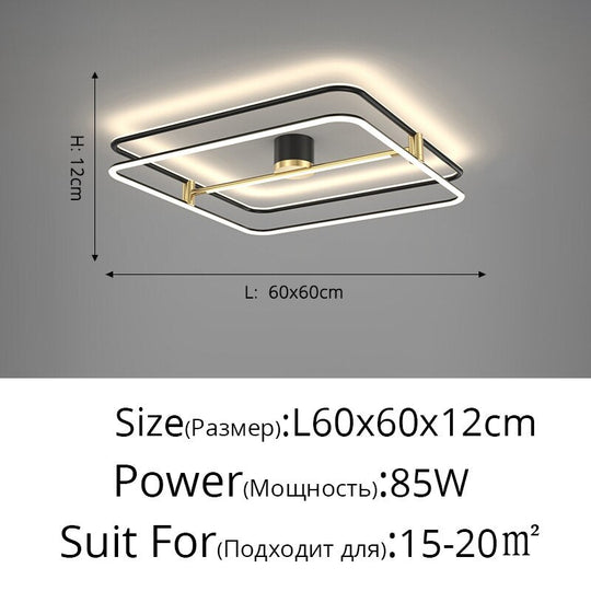Recessed Led Ceiling Lights Simple Modern Bedroom Lamp Nordic Light Luxury Living Room Creative