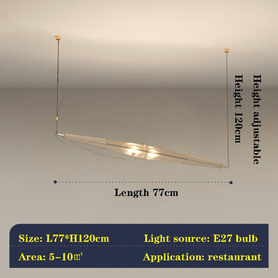 Nordic Restaurant Chandelier New Light Luxury Designer Creative Modern Dining Table Bar Stainless