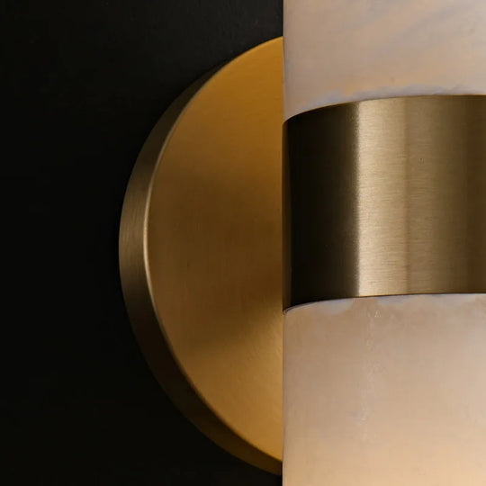 Amelia’s Modern Copper &amp; Marble Wall Sconce For Chic Living Room Lighting Lamp