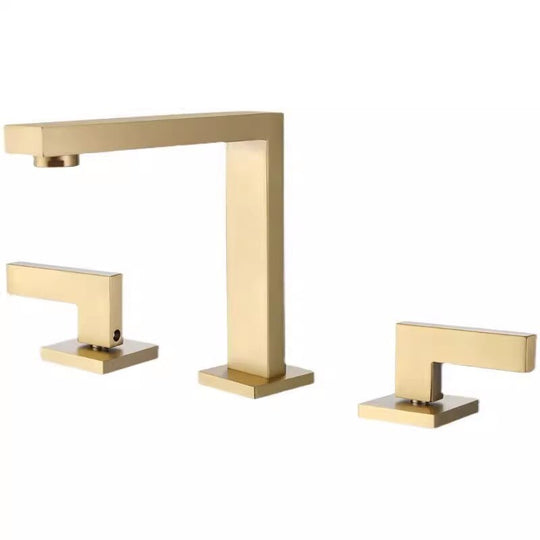 Black Basin Faucet Total Brass Brushed Gold Bathroom Antique Sink Faucets 3 Hole Hot And Cold