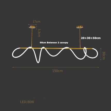 Modern Art Deco Shape Changeable Led Chandelier Lighting Lustre Suspension Luminaire Lampen Hanging