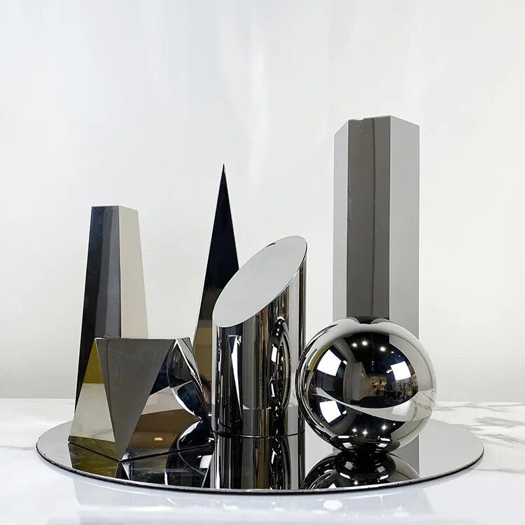 Room Decorations Modern Minimalist Bedroom Home Accessories Office Desk Table Geometric Crystal