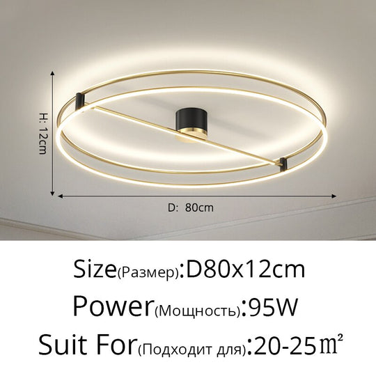 Recessed Led Ceiling Lights Simple Modern Bedroom Lamp Nordic Light Luxury Living Room Creative
