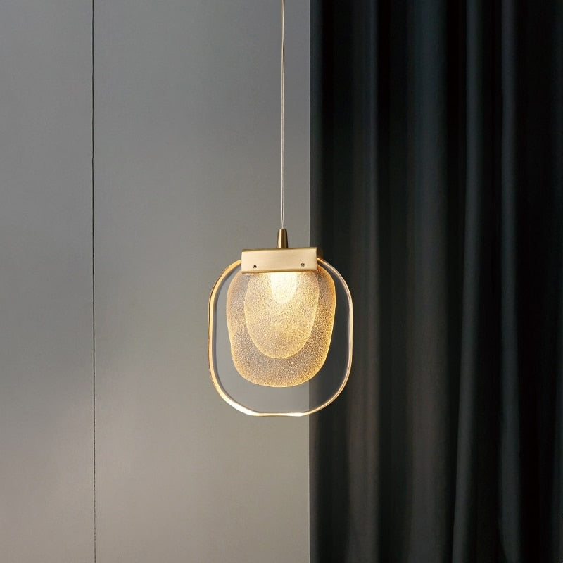 Post - Modern Crystal Chandelier For Bedside Rotating Duplex Building Luxury Creative Personality