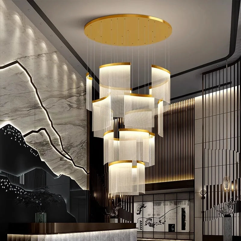 Skyler Nordic Stair Chandelier - Versatile Pendant Lights For Living And Dining Rooms Light