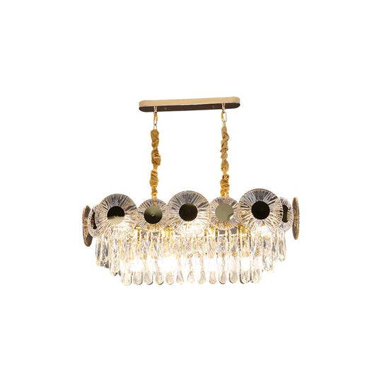 Light Luxury Crystal Pendant Lamps High-End Living Room Dining Bedroom Modern Simple Atmosphere