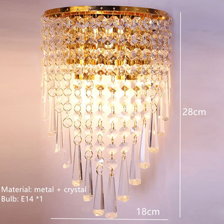 Modern Crystal Chandelier For Parlor Dining Room Kitchen Bedroom Lighting Fixtures E14 Bulb Gold