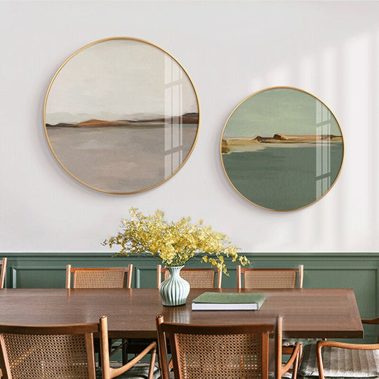 Modern Minimalist Nordic Abstract Landscape Canvas Poster Wall Painting