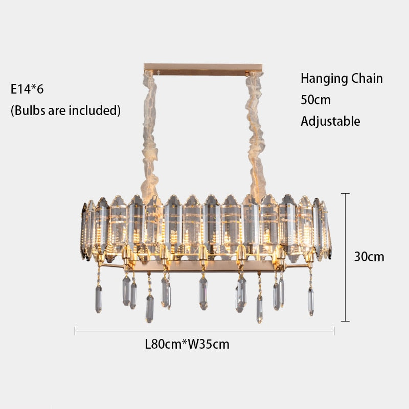 Modern Dimmable Led Chandeliers - Black Gray Crystal Lustres For Bedroom Decor &amp; Ceiling Home