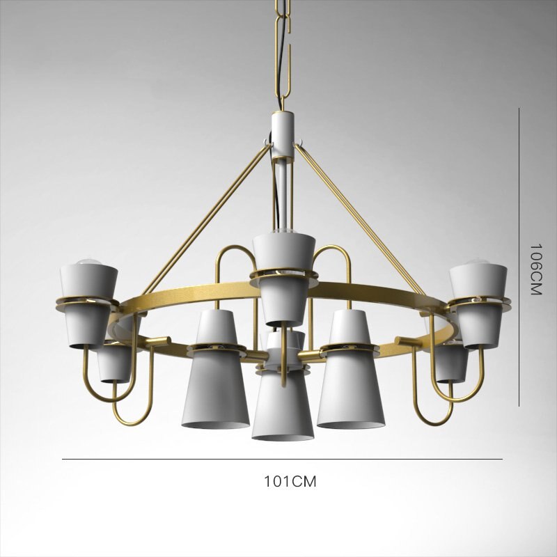 Nordic Horn Industrial Lamp Chandelier For Living Room Dining Led Lighting Fixtures Modern Iron Art