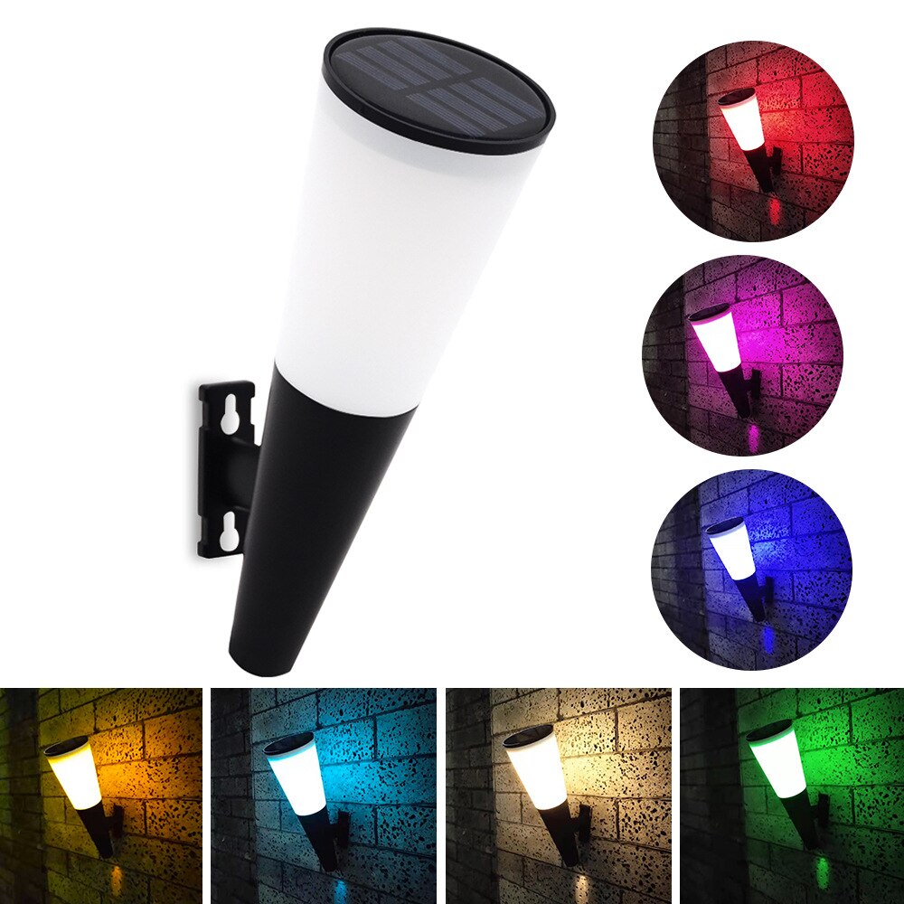 Solar Lighting For Garden Wall Lamp Led Light Outdoor Waterproof Lights Torch Balcony Colorful /