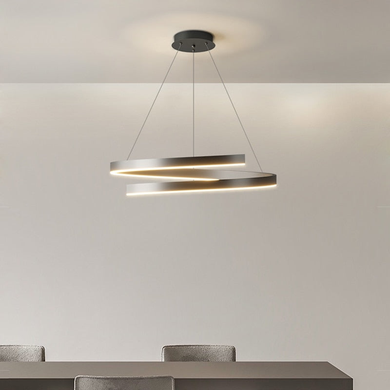 Dining Room Chandelier Master Bedroom Light Modern Minimalist Living Dining Table Round Lamps