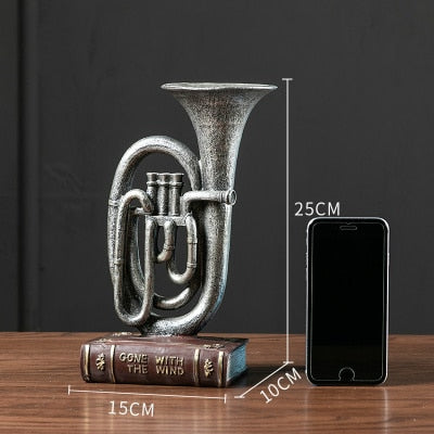 Rock Band Art Statue: Resin Character Model For Creative Home Decor And Craft Supplies 7 Items