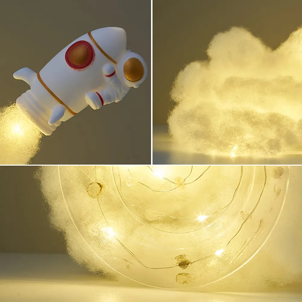 Cute Astronaut Figurines Resin Statue Sculpture Home Decor Spaceman Miniatures Table Ornaments