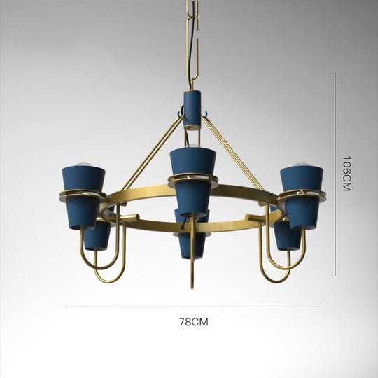 Nordic Horn Industrial Lamp Chandelier For Living Room Dining Led Lighting Fixtures Modern Iron Art