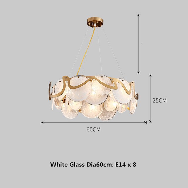 Dining Room Pendant Lights Modern Luxury Living Bedroom Creative Grey White Crystal Hanging Home