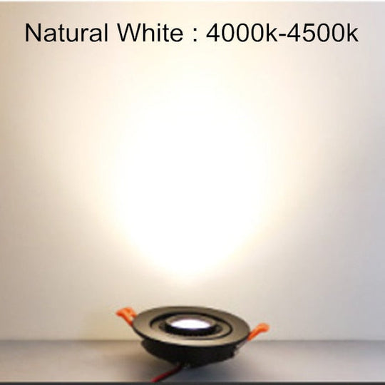 Ac/Dc 12V 24V 360° Rotatable Angle Led Recessed Downlight 5W 7W 10W 15W 18W Ceiling Spot Light