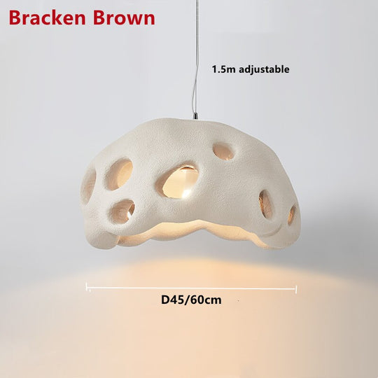 Nordic Wabi - Sabi Cream Pendant Light - Designer Led Decor Lamp For Restaurants Living Rooms