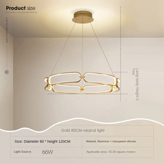 Modern Luxury Living Room Dining Creative Bar Front Desk Online Red Circle Designer Round Art Lamp