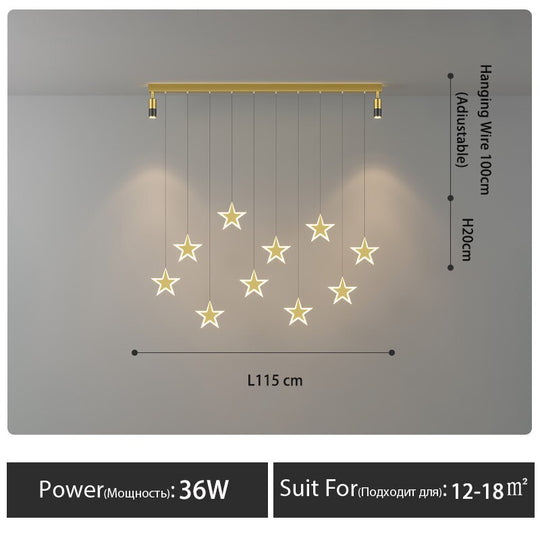 Nordic Modern Led Pendant Lights Dining Table Kitchen Chandeliers Living Room Hotel Restaurant