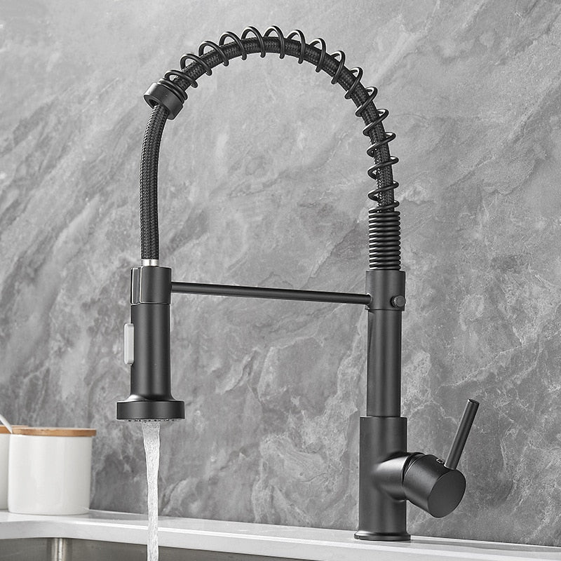 Removable Kitchen Faucet Gourmet For Sink Mixer Tap Black Luxury Faucets