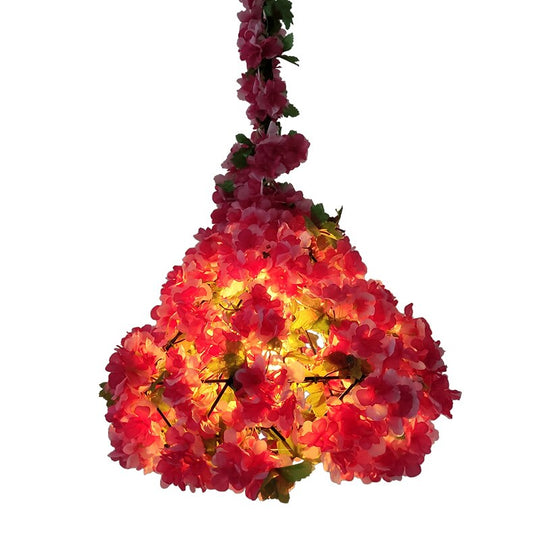 Simulation Of Cherry Blossom Restaurant Wine Market Pendant Light Milk Tea Shop Theme Hotel Front