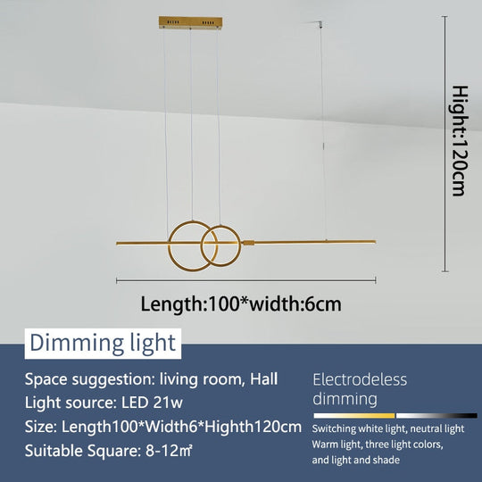Nordic Simple Led Chandelier For Kitchen Dining Room Hanging Lamps Modern Chandelier Decoration