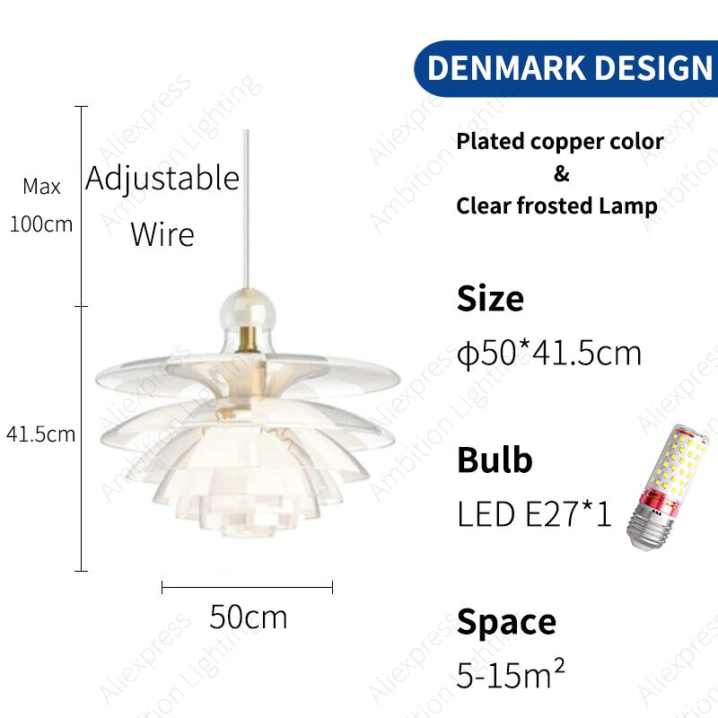 Urban Brilliance: Modern Crystal Led Pendant Lights For Trendy Spaces Clear / Cold White 6000K Light