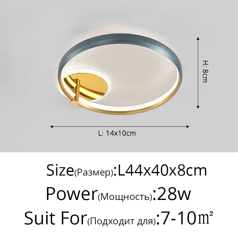 New Living Room Chandeliers High-Grade Aluminum Hall Ceiling Lamp Bedroom Modern Whole House Package